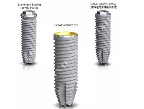 瑞典诺贝尔种植牙型号示意图