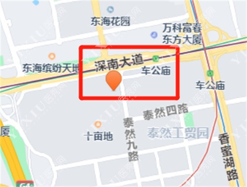 深圳泰康拜博口腔（车公庙店）地图