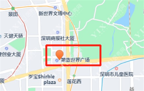 深圳同步齿科·同博门诊（景田店）地图