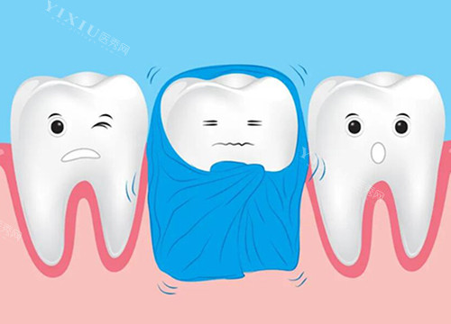 牙齿疼痛卡通图展示