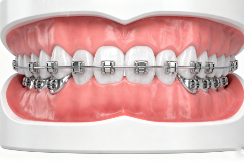 牙齿矫正卡通图片