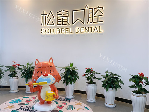 云南昆明松鼠口腔医院品牌背景展示墙