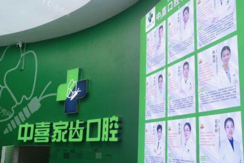 苏州中喜口腔医生介绍墙