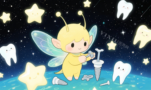种植牙小天使拟人图片
