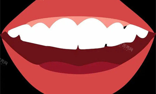 牙齿整齐卡通图