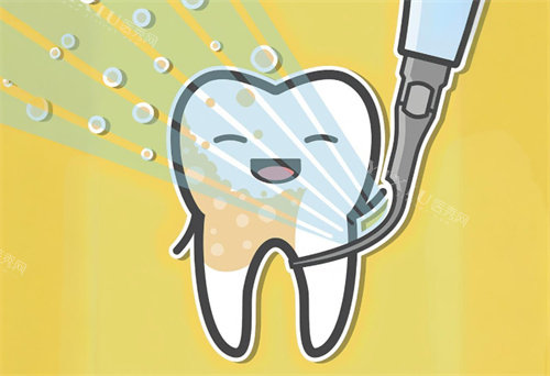 儿童洗牙卡通图片