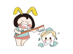 牙齿美白示意图