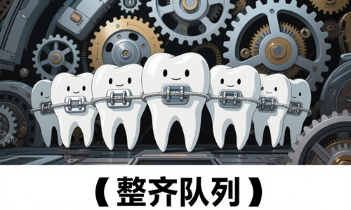 牙齿矫正科幻感图片