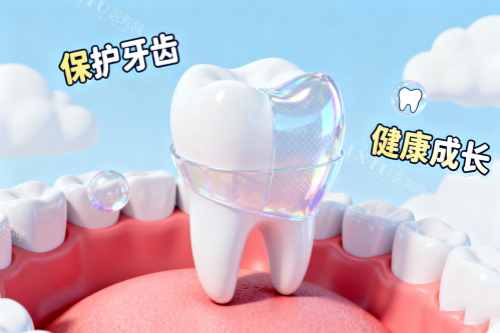 保护牙齿卡通图