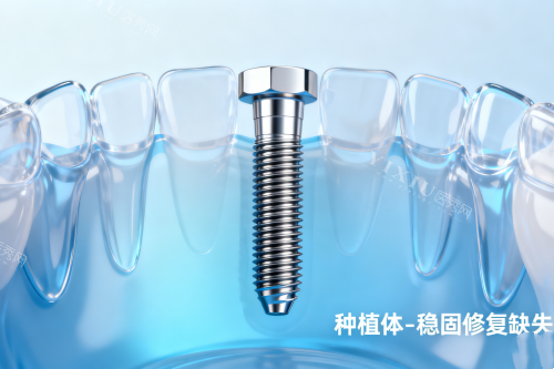 种植体修复植入展示图