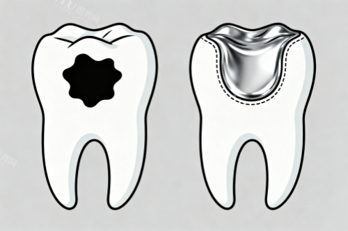 蛀牙补牙展示图