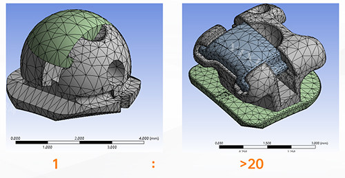 牙齿矫正OBrace球面托槽对比方形托槽