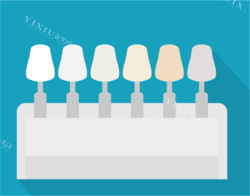 牙齿各个色度图