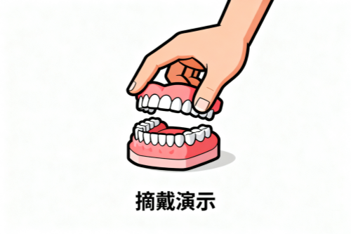 假牙模型展示图