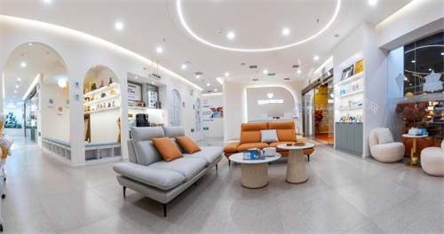 西安达芬琪口腔小寨院休息区环境