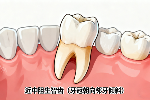 近中阻生智齿展示图一览