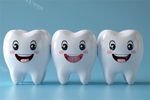 牙齿笑脸漫画示意图