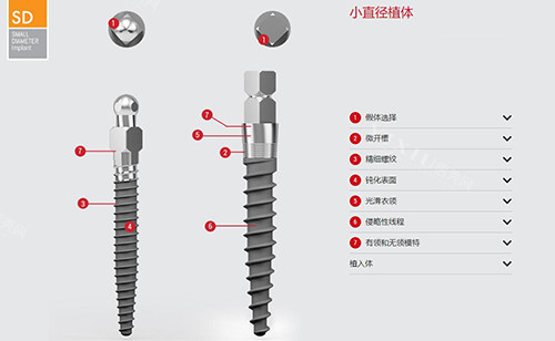 西泰克种植牙SD植体材料