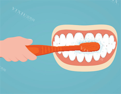 清洁牙齿卡通图片